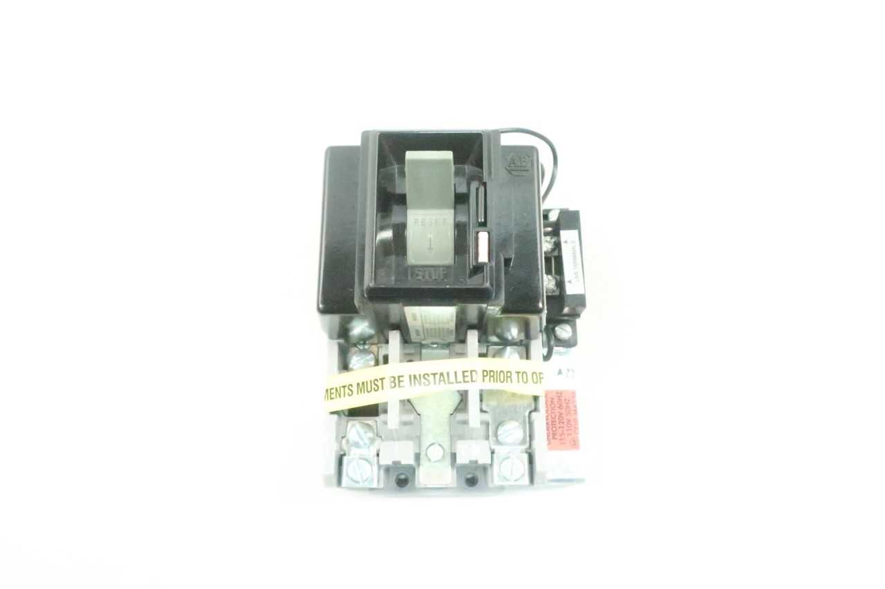 ALLEN BRADLEY 609TU-BOXD SIZE 1 120V-AC 1PH MANUAL STARTER - MOTOR STARTERS