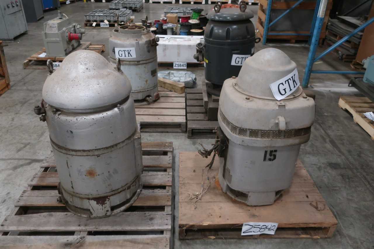 LOT OF 4 ASSORTED AC MOTORS 40HP-75HP - ELECTRIC MOTORS