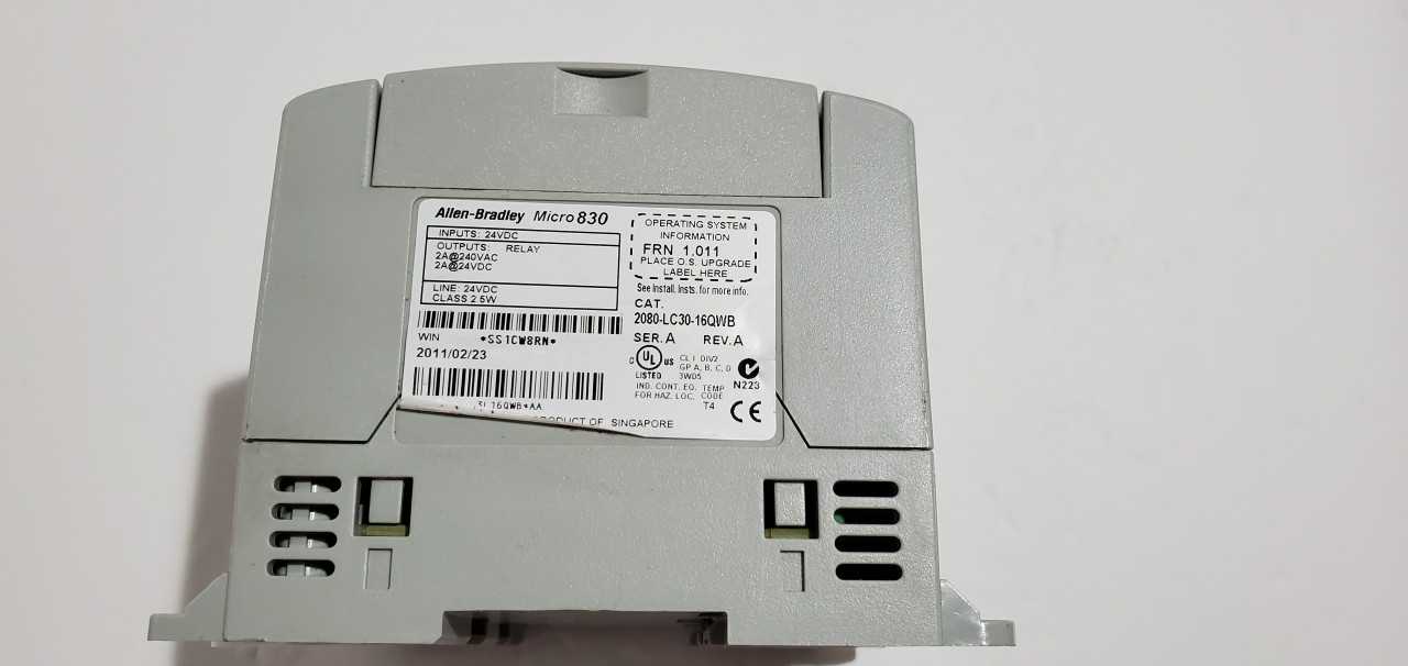 Allen Bradley Micro 830 2080-LC30-16QWB PLC - AUTOMATION & CONTROLS