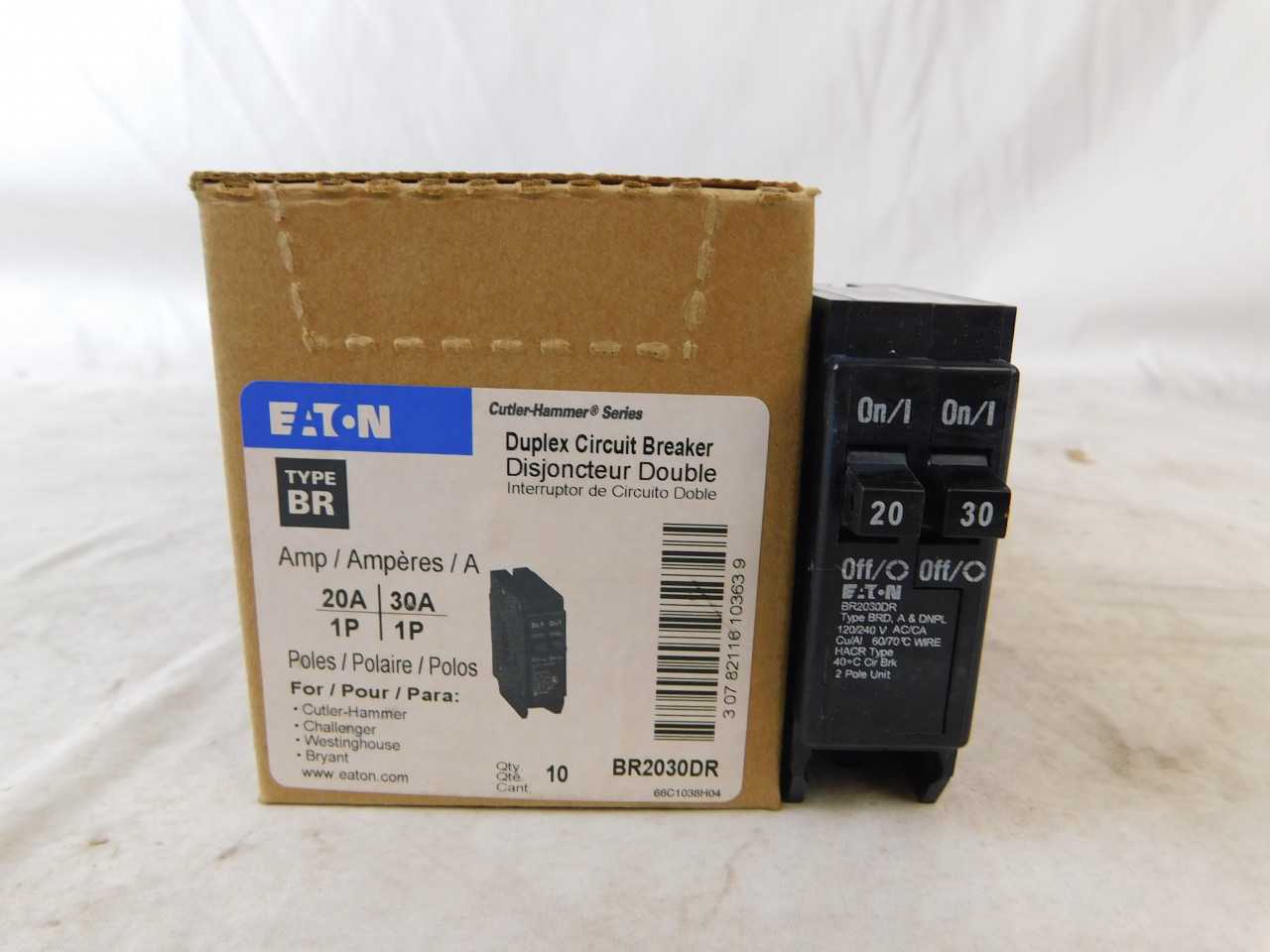 Lot of Quantity 136x BR2030DR Plug in Breakers - CIRCUIT BREAKERS