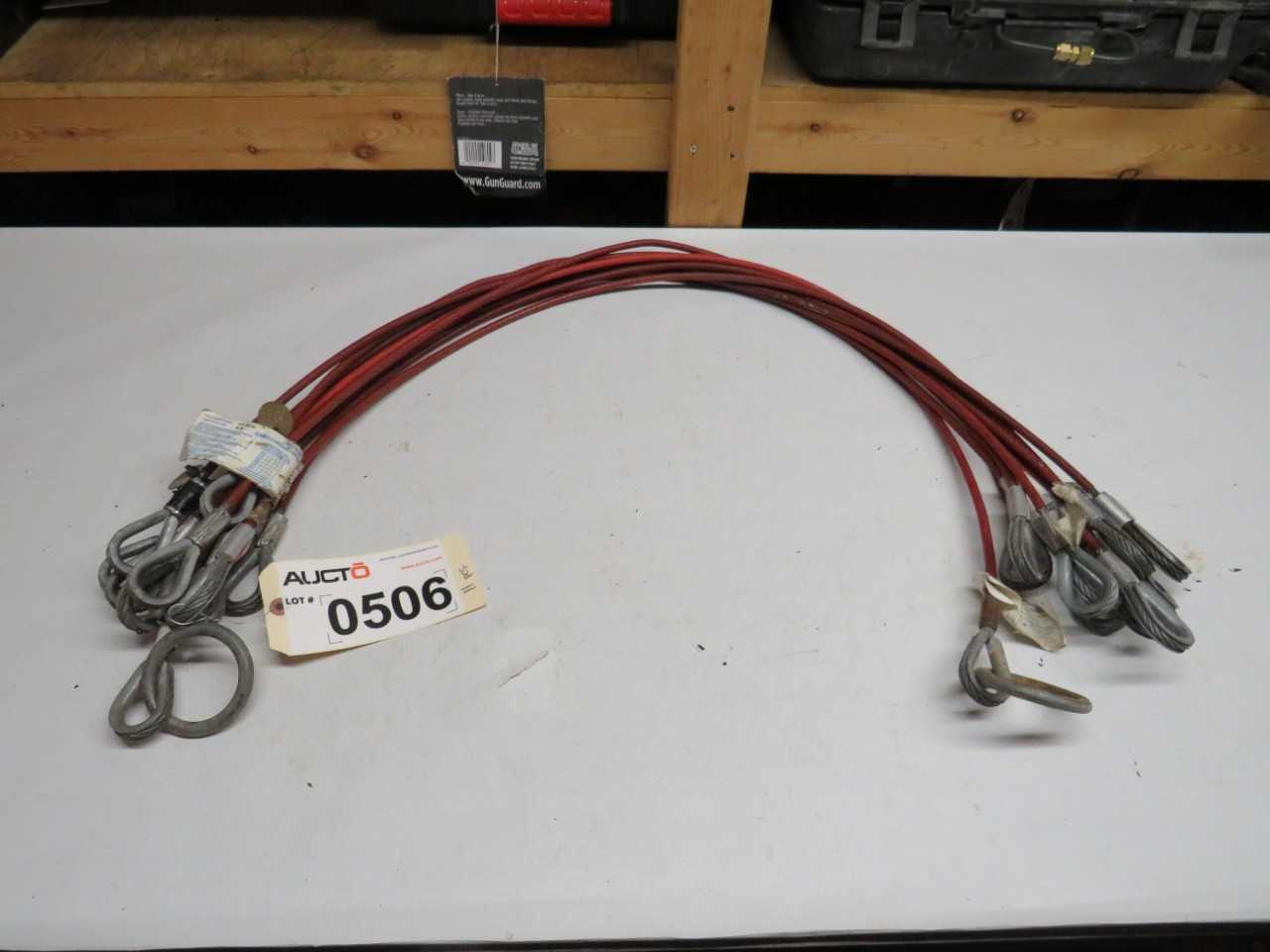 LOT OF 11 ASSORTED NORTH 4' CABLE SLINGS FP02/4' - HAND TOOLS