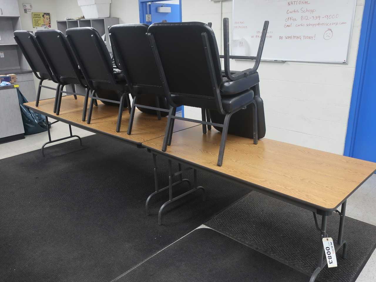 Lot of 4 lunch tables with 22x chairs - PLANT & FACILITY