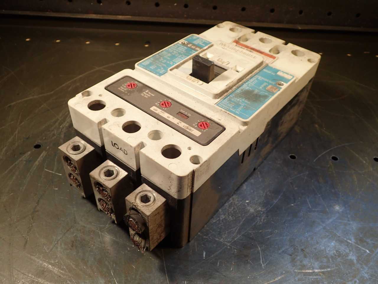 Cutler Hammer KD3400F 600VAC 400A 3-Pole Circuit Breaker: Thermal Magnetic Trip - CIRCUIT BREAKERS