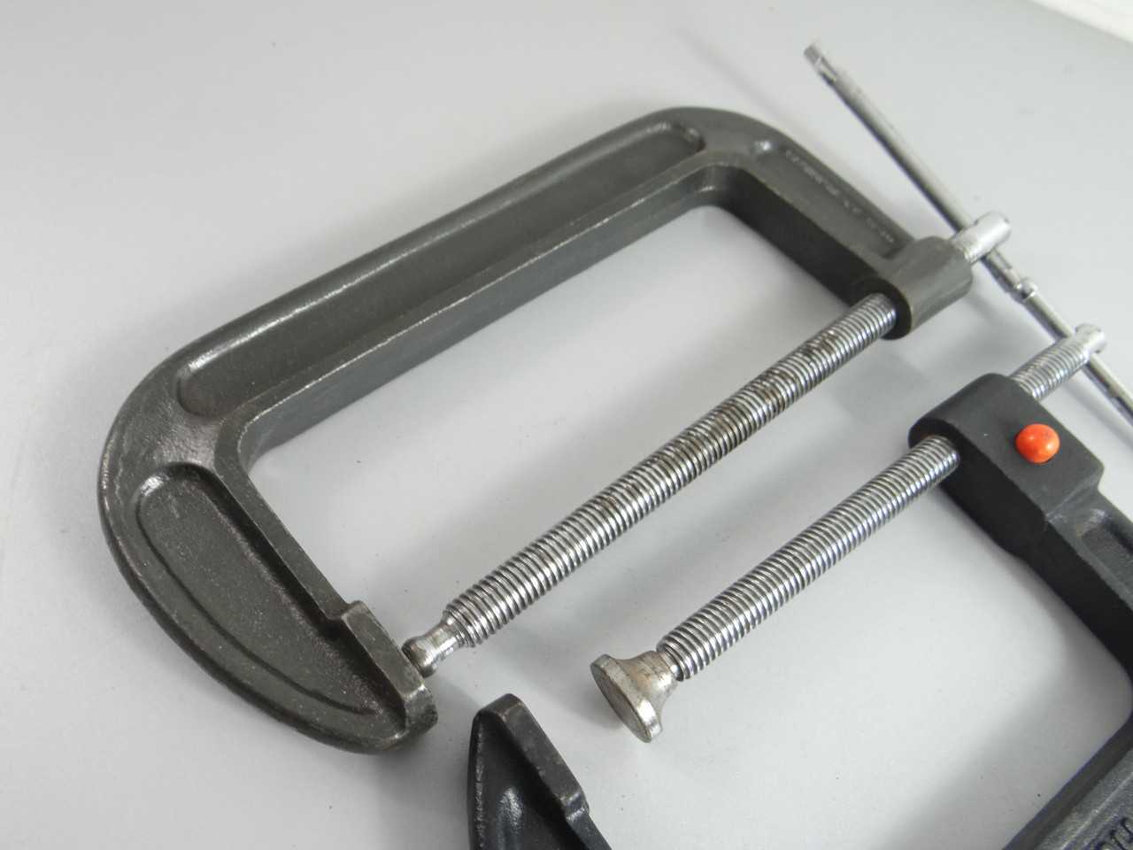 4PC Lot of Assorted C Clamps Cincinnati Samsons Pittsburgh - HAND TOOLS