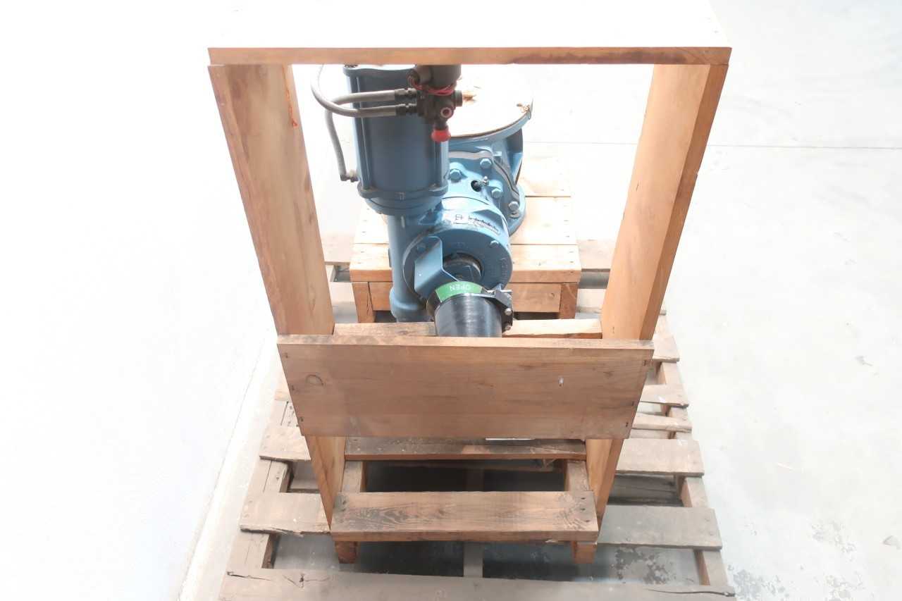 DEZURIK PNEUMATIC STEEL FLANGED 8IN PLUG VALVE - PLUG VALVE