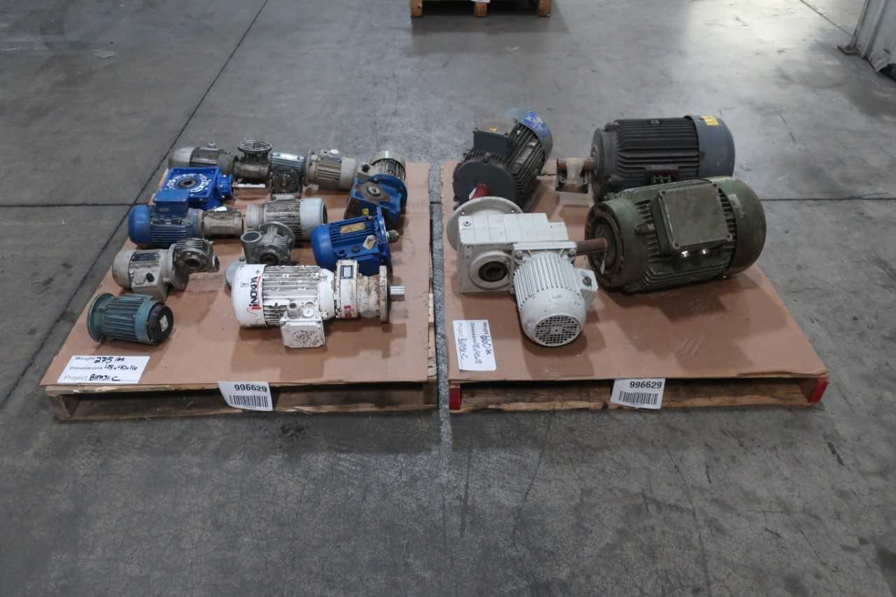 2 PALLETS OF ASSORTED AC MOTORS - ELECTRIC MOTORS