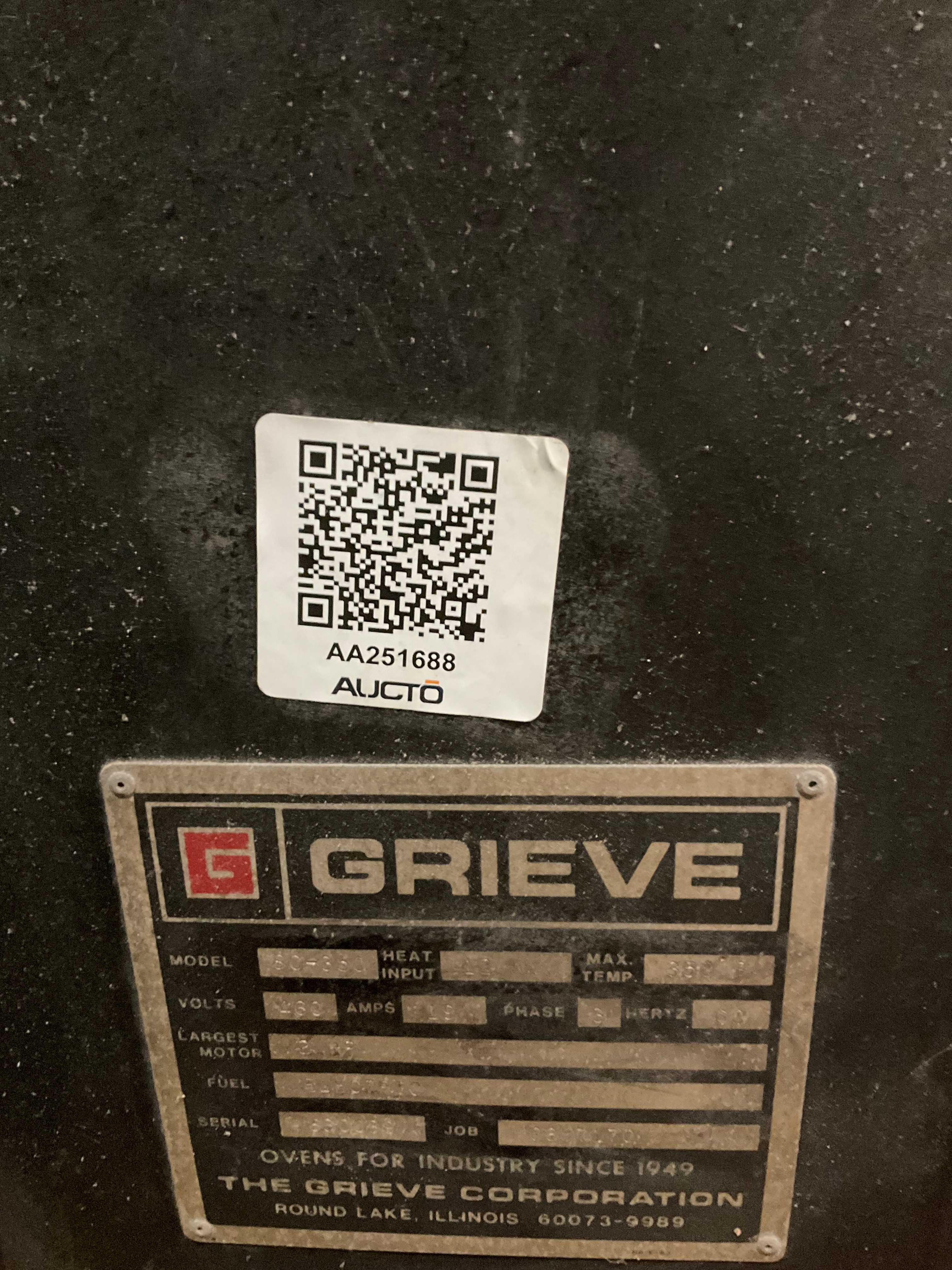 GRIEVE SC-350 HEAT TREAT SHELF OVEN - COOKING OVENS