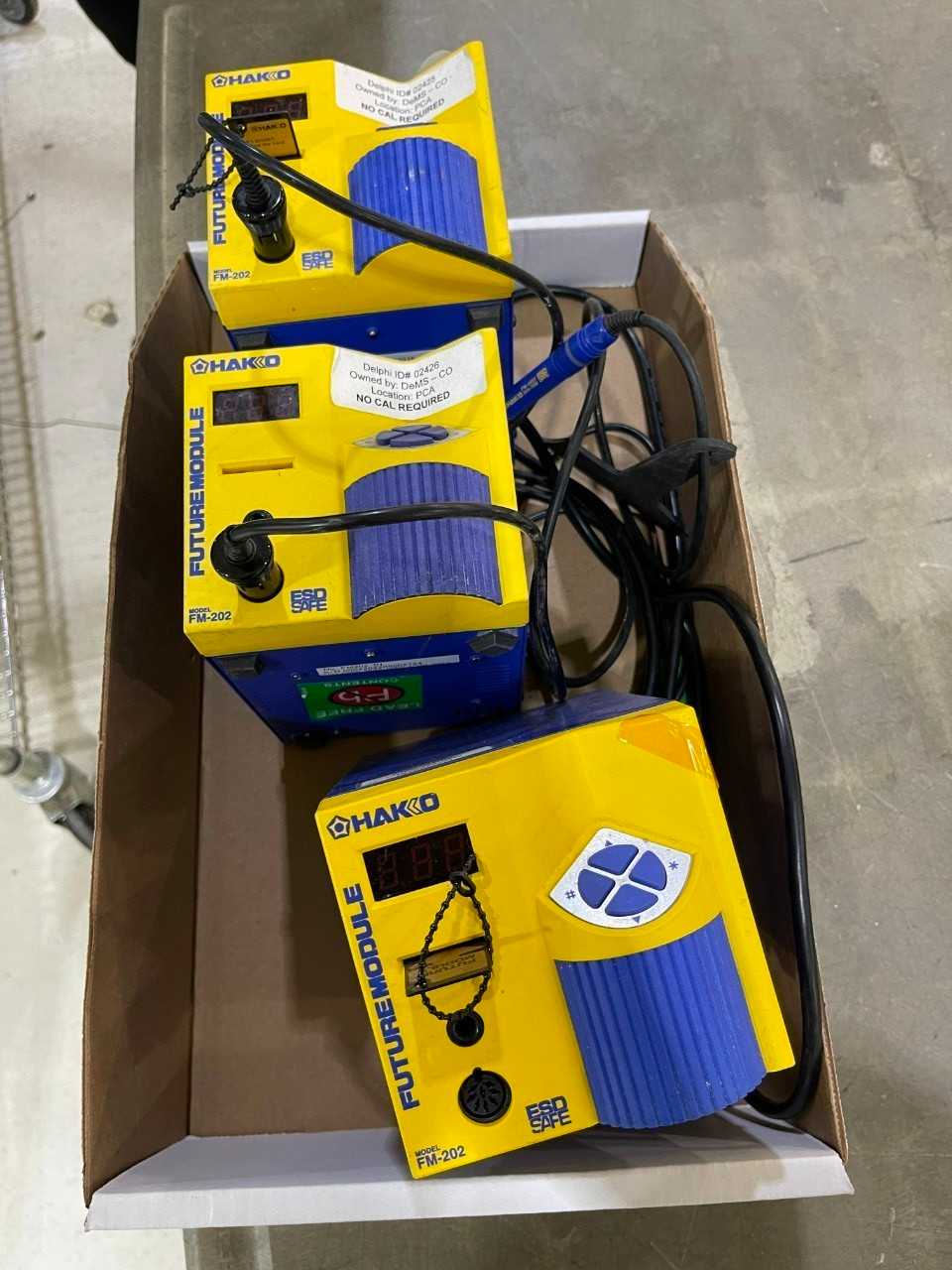 Hakko FM-202 Soldering Stations x 3 - ELECTRIC POWER TOOLS