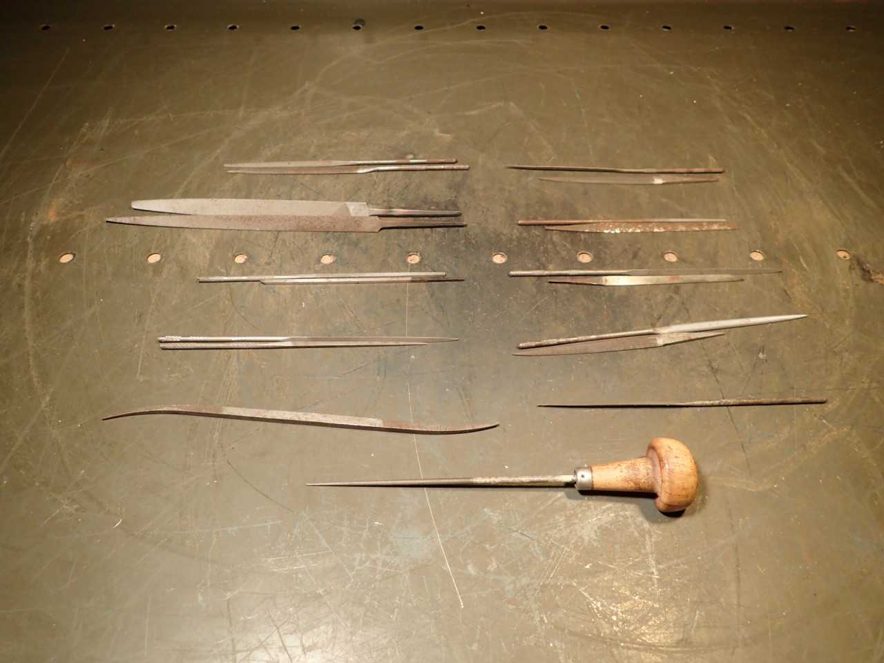 20 Pieces US & Swiss Made Swiss Pattern Precision Files: Assorted Profiles - MACHINING ACCESSORIES & TOOLING