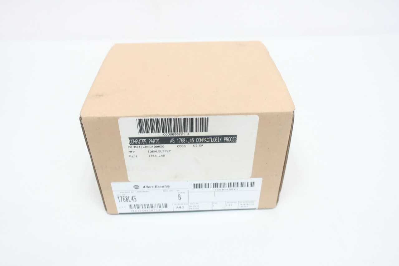 ALLEN BRADLEY 1768-L45 MEMORY SER B CONTROLLER MODULE - AUTOMATION & CONTROLS