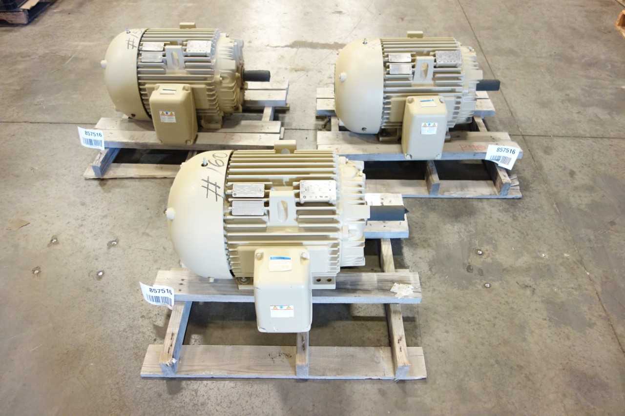 LOT OF 3 GENERAL ELECTRIC MOTORS - ELECTRIC MOTORS