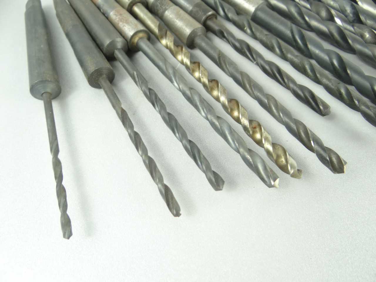 Lot of 14 Assorted HSS 1MT Taper Shank Drills - MACHINING EQUIPMENT PARTS
