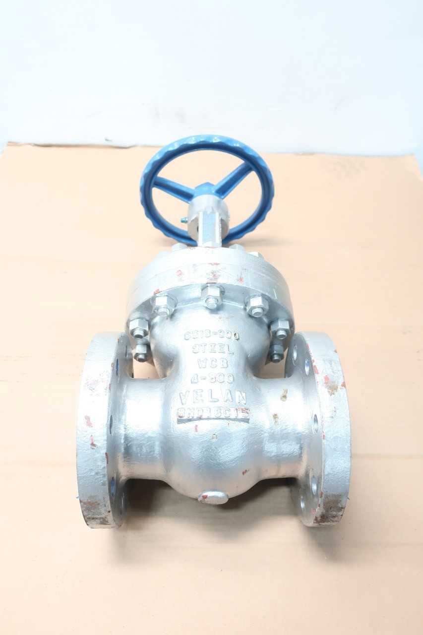 VELAN F12-1064C-02TY MANUAL 300 STEEL FLANGED 4IN WEDGE GATE VALVE - VALVES