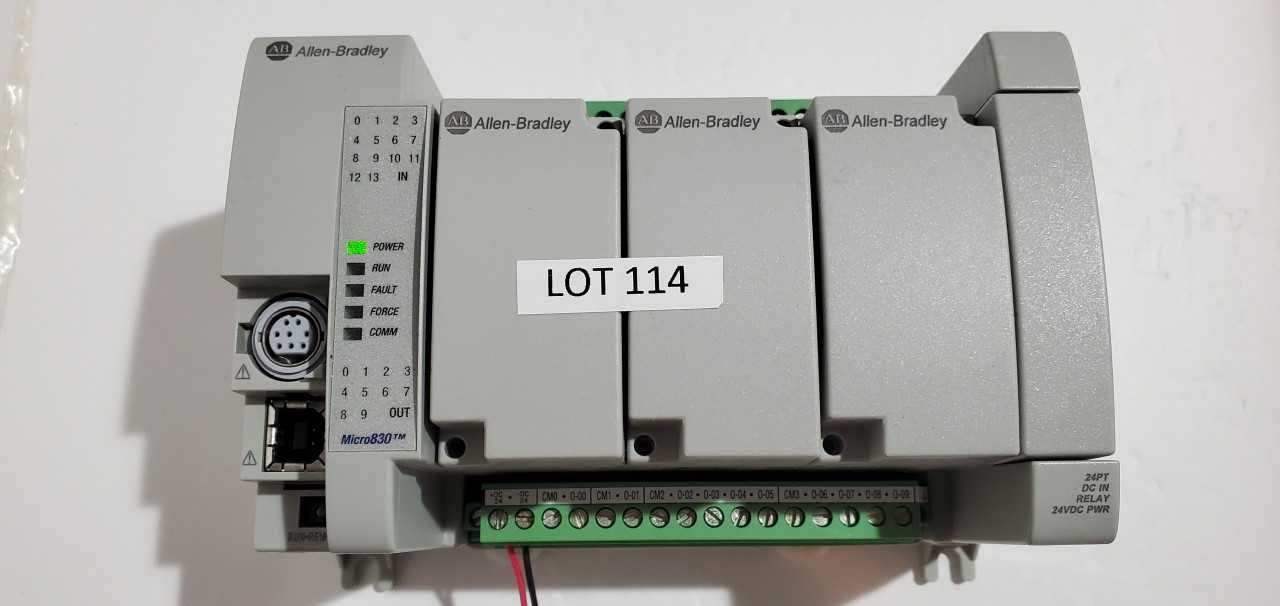 Allen Bradley Micro 830 2080-LC30-24QWB PLC - AUTOMATION & CONTROLS