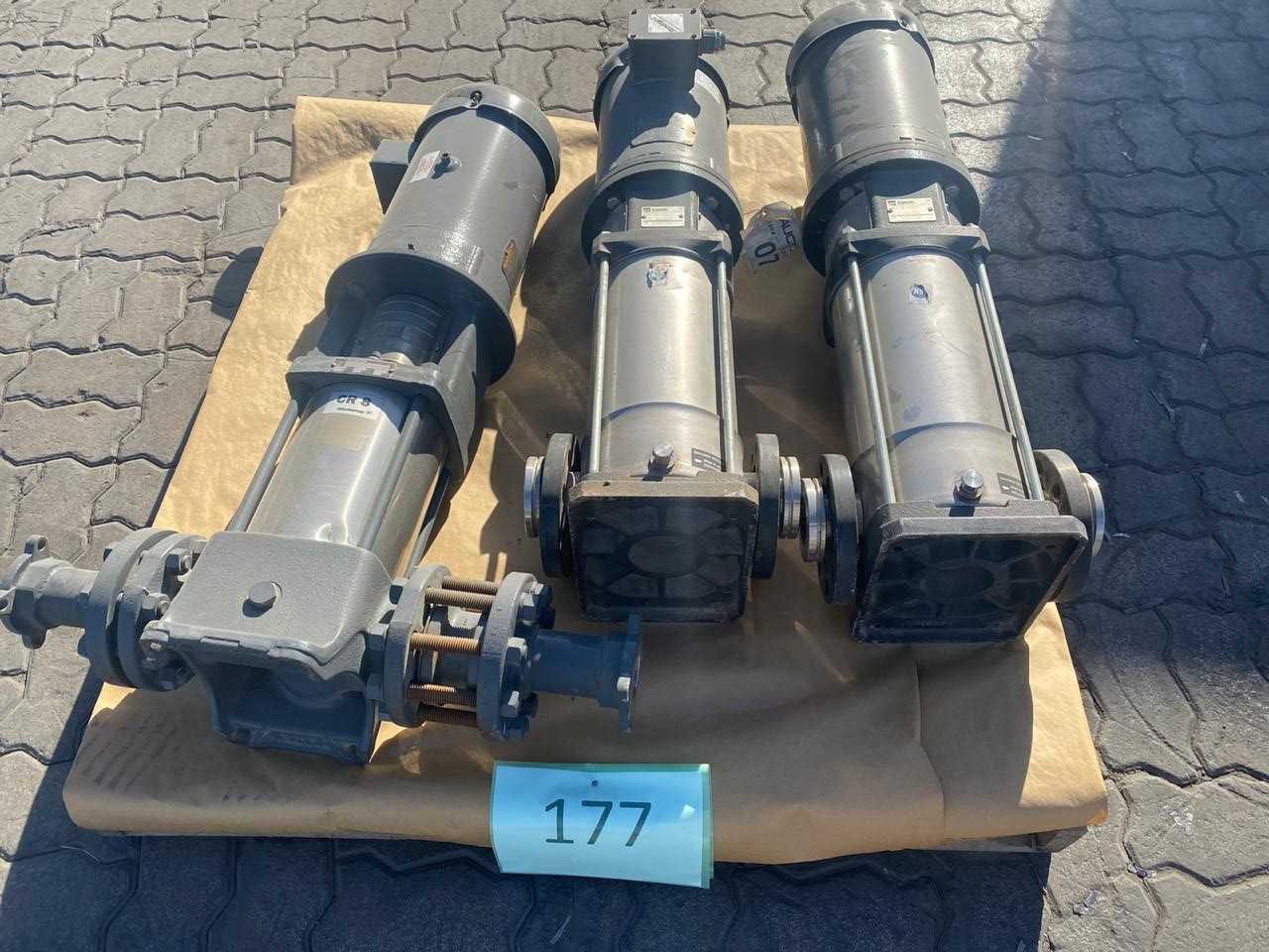 LOT OF 3 PUMPS WITH MOTOR - ELECTRIC MOTORS