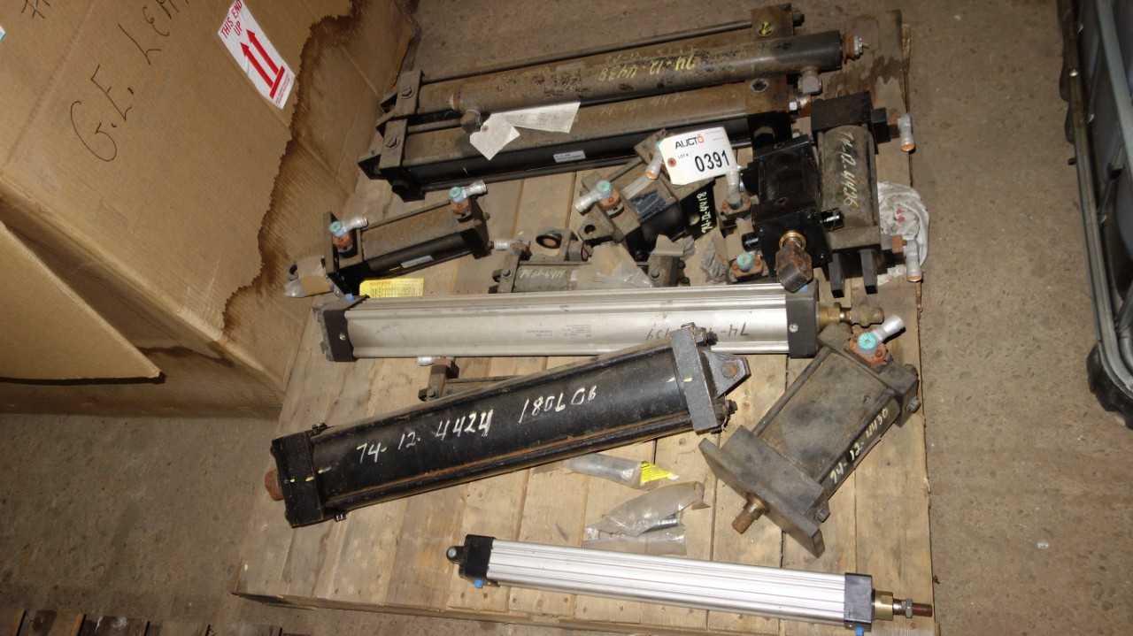 1 PALLET OF ASSORTED PNEUMATIC CYLINDERS, PARKER - PNEUMATIC CYLINDERS & ACTUATORS