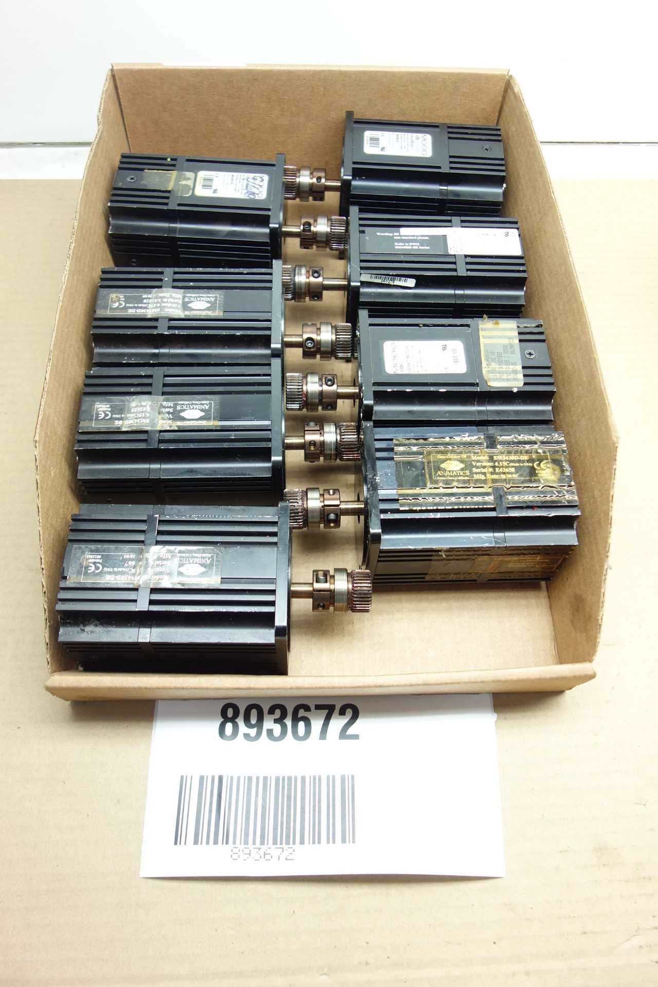 LOT OF 8 MOOG ANIMATICS SERVO MOTORS - SERVO