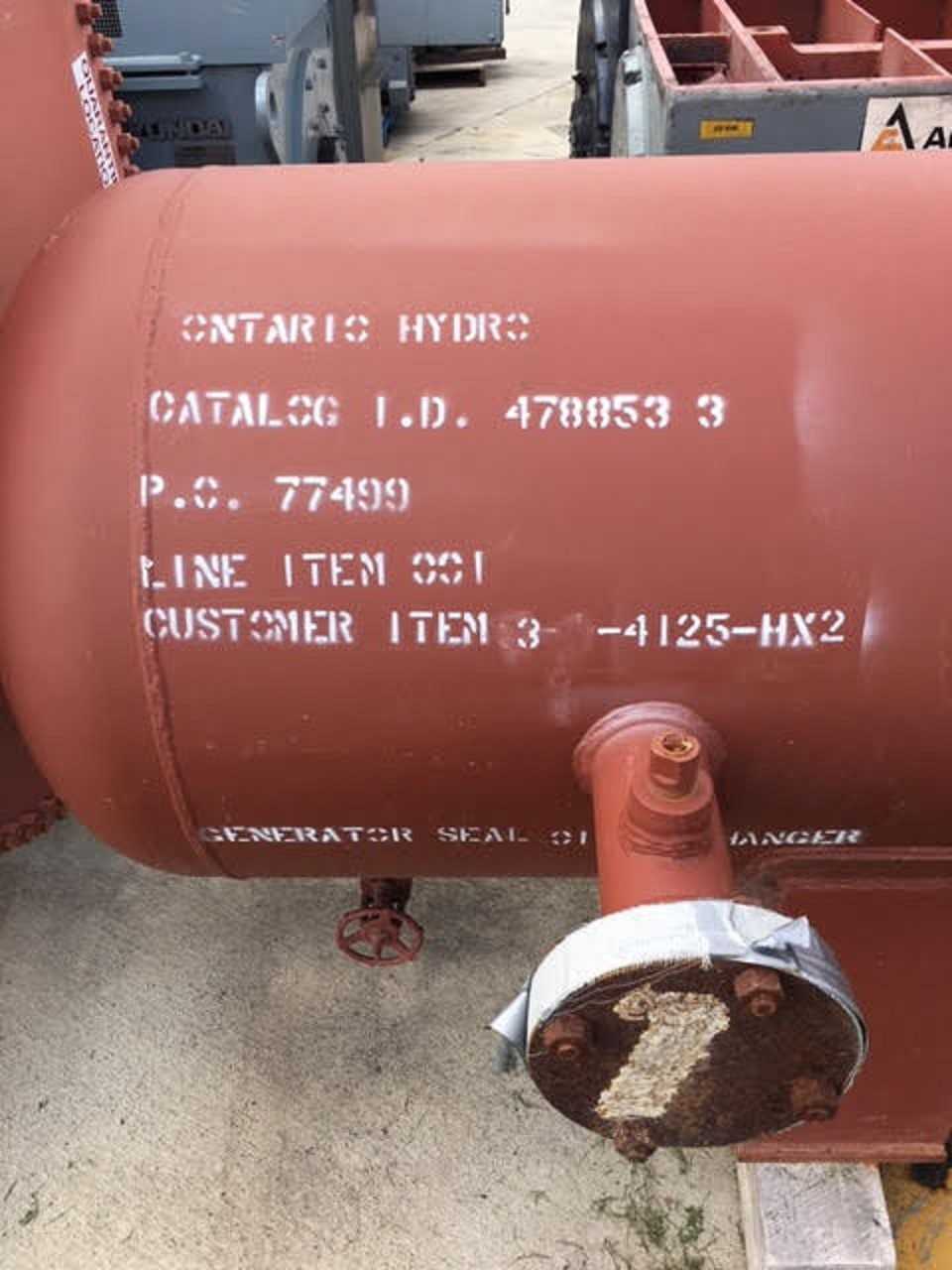 KOCH ENGINEERING STEEL SHELL AND TUBE HEAT EXCHANGER 1626 SQ FT 165PSI @ 150F