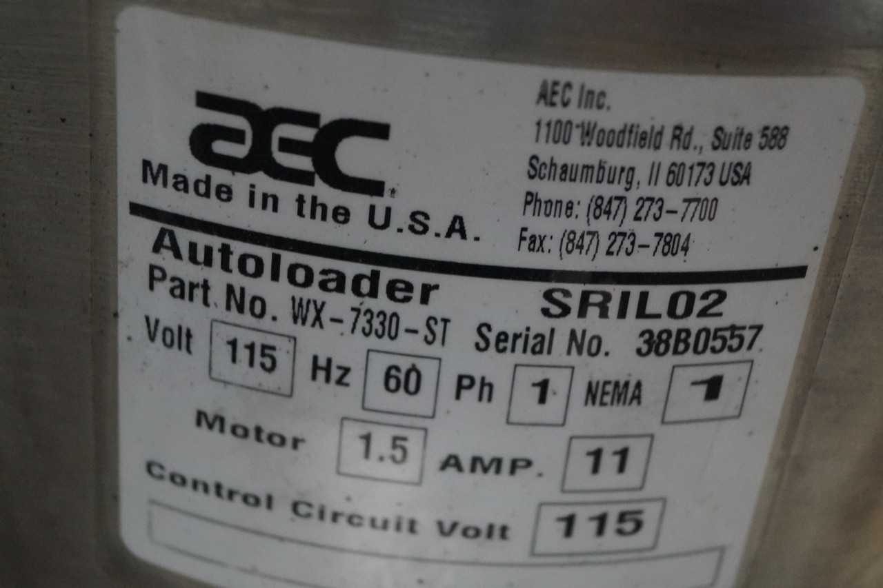 Lot of (2) AEC Loaders and Parts - PROCESS EQUIPMENT