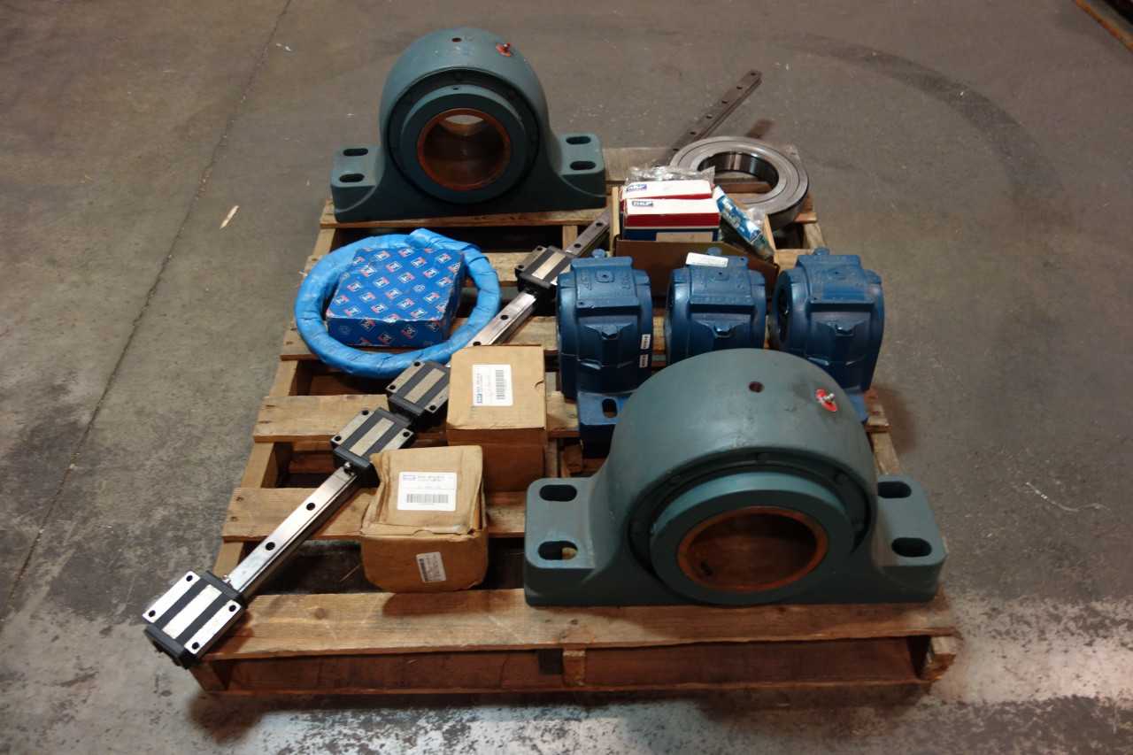 1 PALLET OF ASSORTED BEARINGS- SKF, DODGE, KOYO - BEARINGS