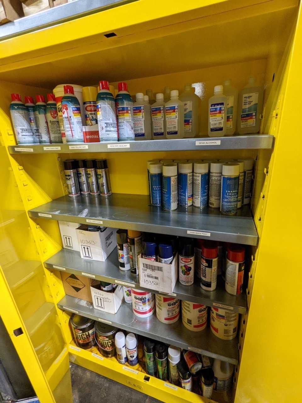 2 JUSTRITE FLAMMABLE LIQUID STORAGE CABINETS - MISCELLANEOUS 2 JUSTRITE FLAMMABLE LIQUID STORAGE CABINETS - MISCELLANEOUS