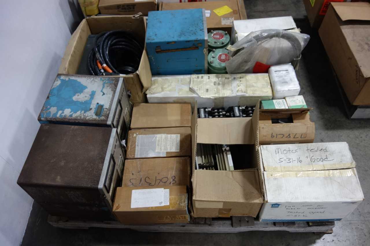 3 PALLETS OF ASSORTED ELECTRICAL - ELECTRICAL COMPONENTS