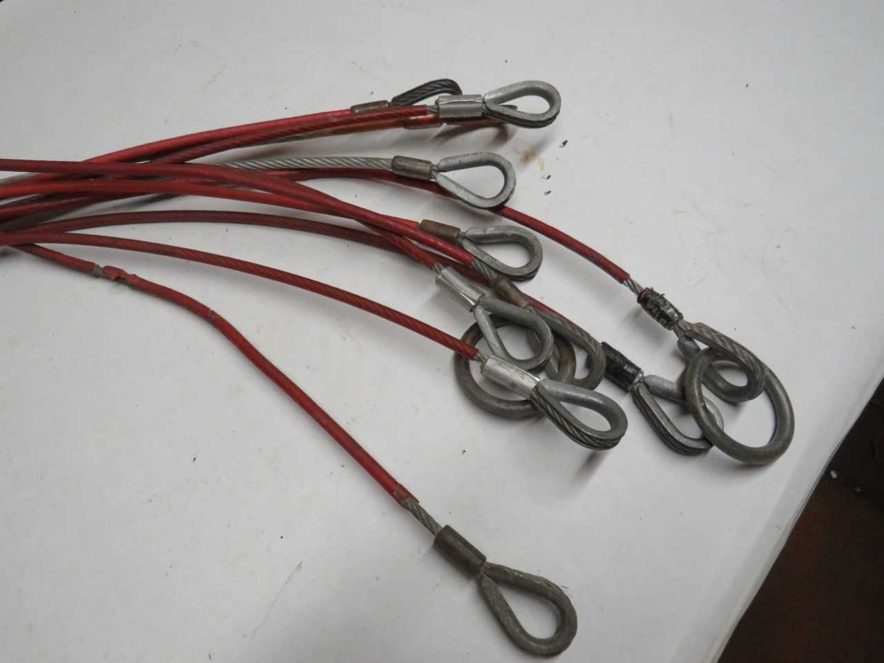 LOT OF 11 ASSORTED 4' CALBLE SLINGS - LIFTING EQUIPMENT