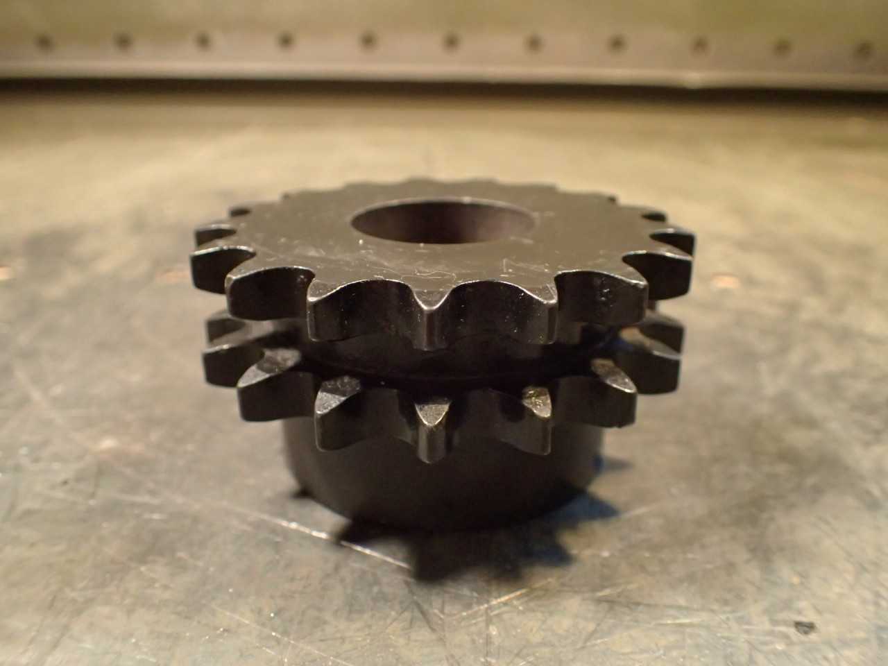 Martin D40B17H #40 2-Strand Chain Sprocket: 17-Tooth, 1-1/8" Smooth Bore, NOS - ROLLER CHAIN