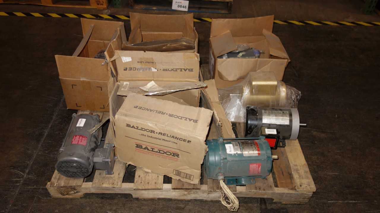 1 PALLET OF ASSORTED AC MOTORS., MARATHON, AO SMITH, 1/2HP - ELECTRIC MOTORS