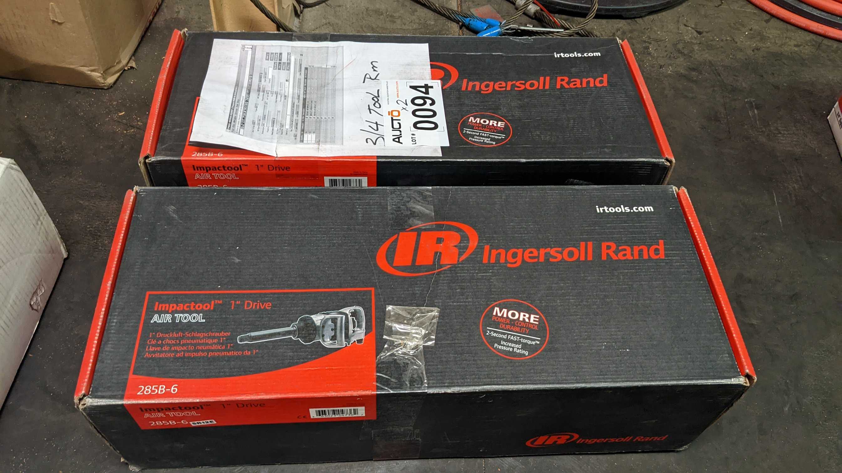 INGERSOLL 1" IMPACT TOOL (Quantity of 2) - ELECTRIC POWER TOOLS INGERSOLL 1" IMPACT TOOL (Quantity of 2) - ELECTRIC POWER TOOLS