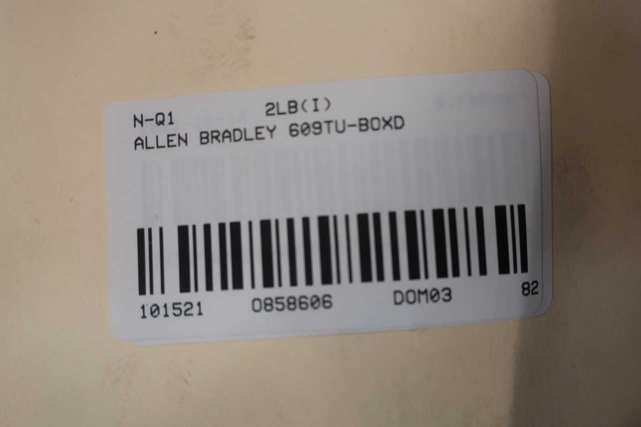 ALLEN BRADLEY 609TU-BOXD SIZE 1 120V-AC 1PH MANUAL STARTER - MOTOR STARTERS