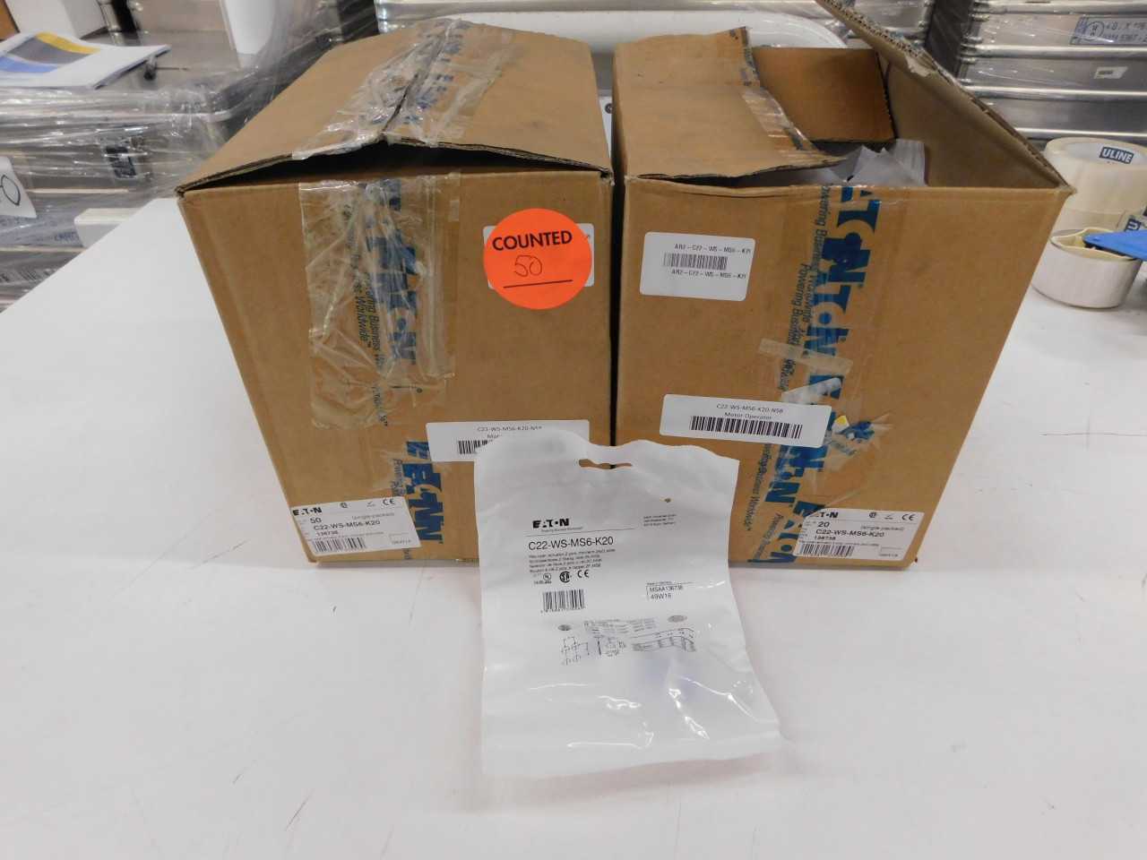 Lot of Quantity 70x C22-WS-MS6-K20 Motor Operator - ELECTRIC MOTORS