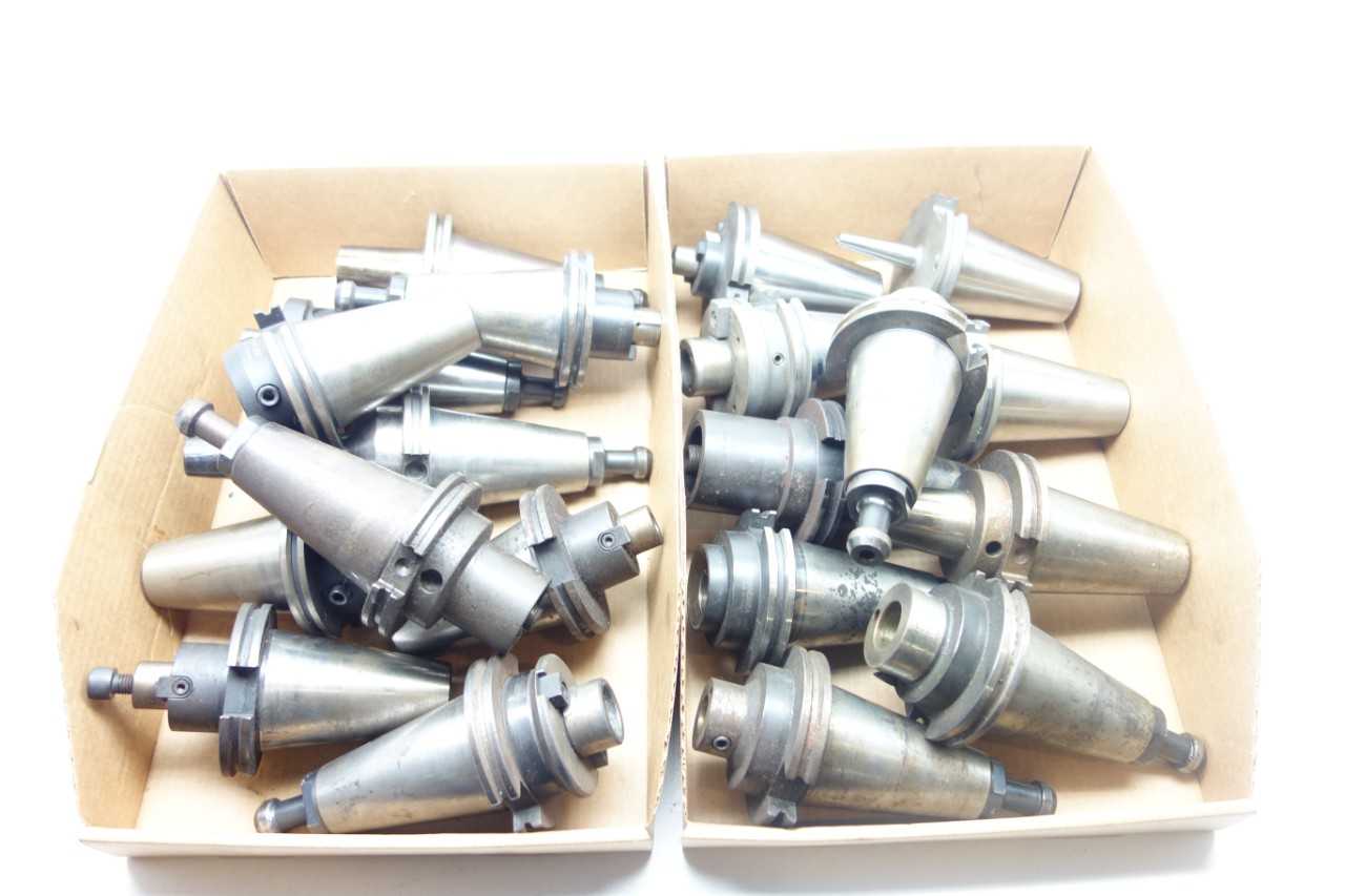 LOT OF ASSORTED CAT50 TOOL HOLDERS- PRECISION, D'ANDREA, GUMRING - ELECTRIC POWER TOOLS