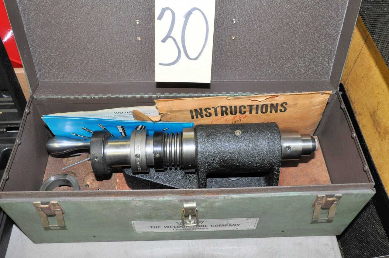 WELDON Axial Relieving Fixture with Case - MACHINING ACCESSORIES & TOOLING