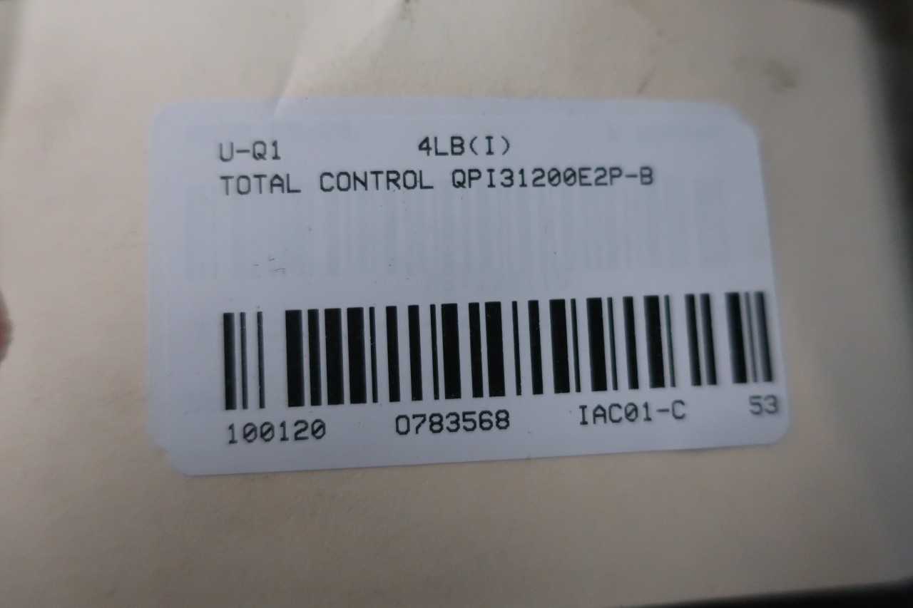 TOTAL CONTROL QPI31200E2P-B OPERATOR INTERFACE PANEL - AUTOMATION & CONTROLS