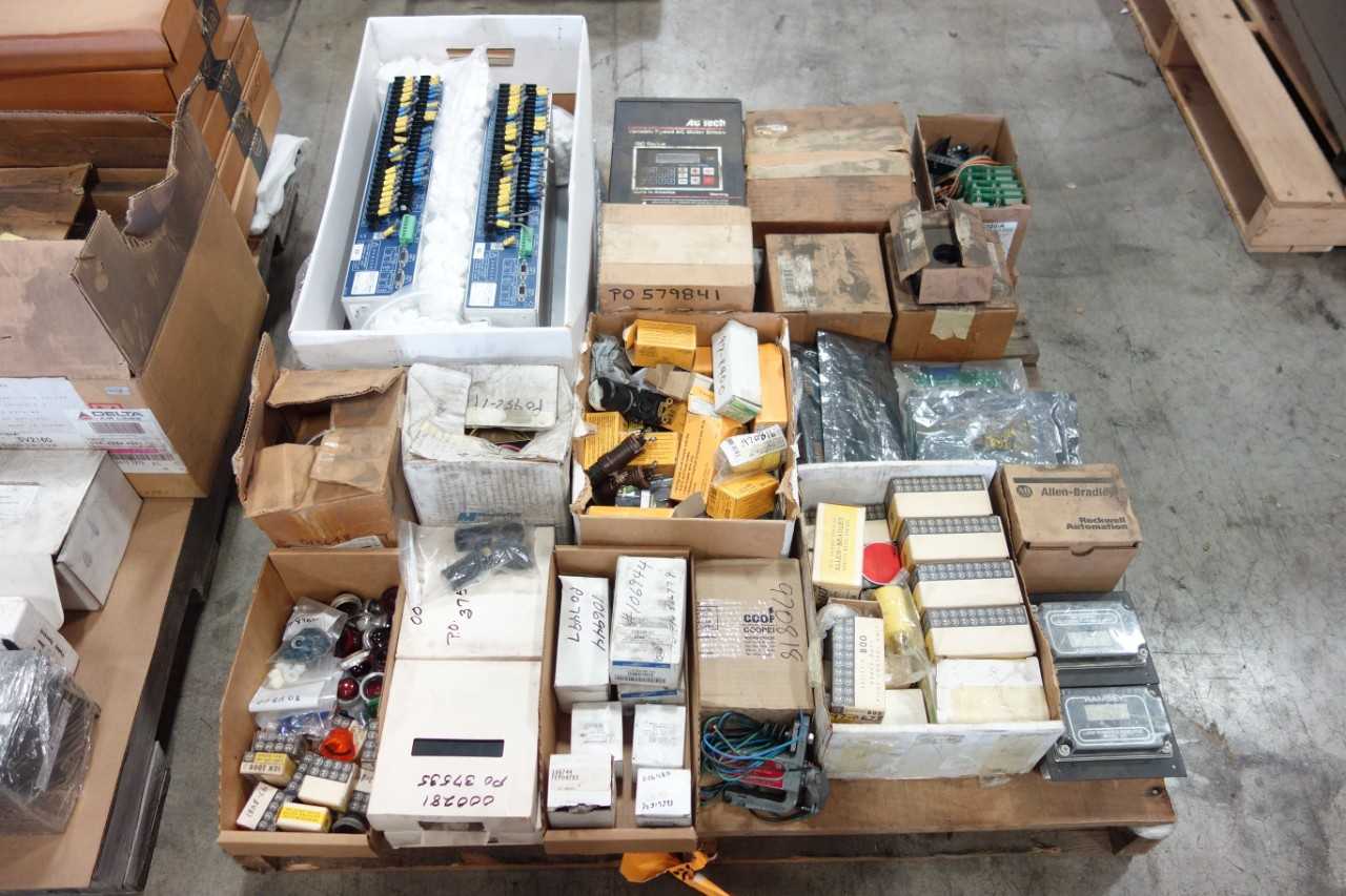 2 PALLETS OF ASSORTED ELECTRICAL - ELECTRICAL COMPONENTS