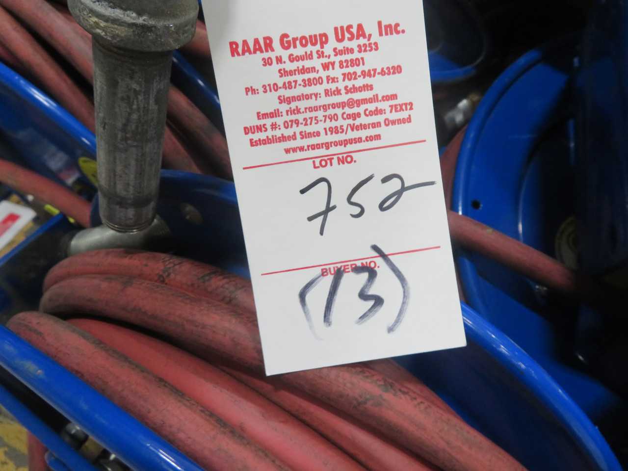 Air Hose Coil Reels (13) Lot - MISCELLANEOUS
