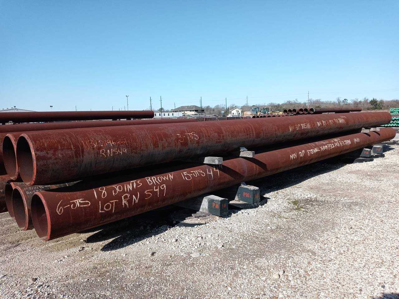 21 Inch dia steel pipe - Total 712ft - PROCESS EQUIPMENT