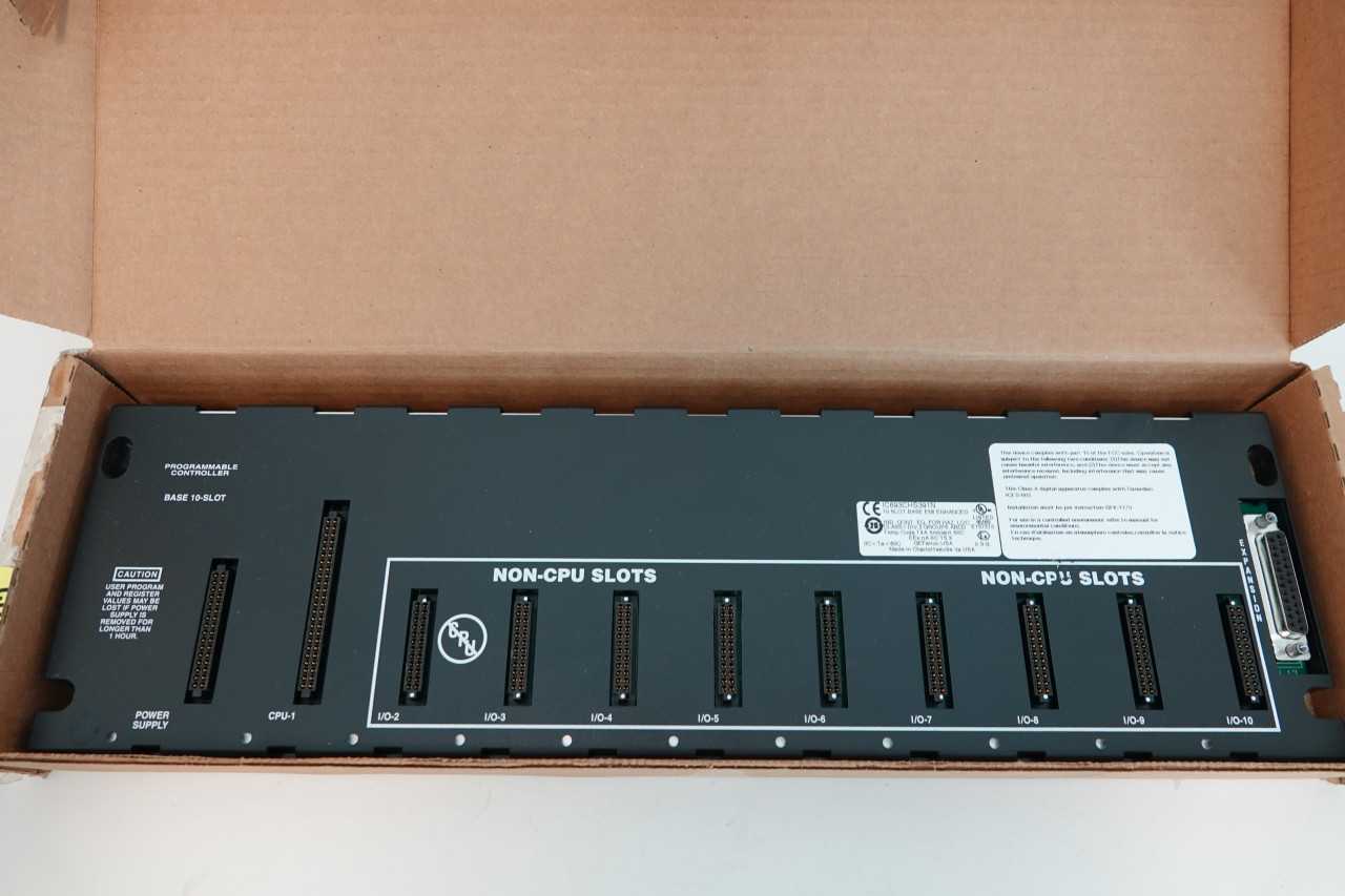GE-Fanuc IC693CHS391N 10-SLOT Base Programmable Controller (New Open Box) - AUTOMATION & CONTROLS
