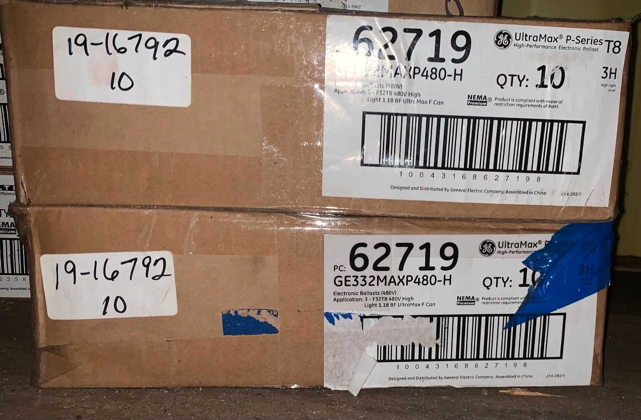 New - Lot of 20 - GE 62719 GE332MAXP480-H Fluorescent Ballast - LIGHTING