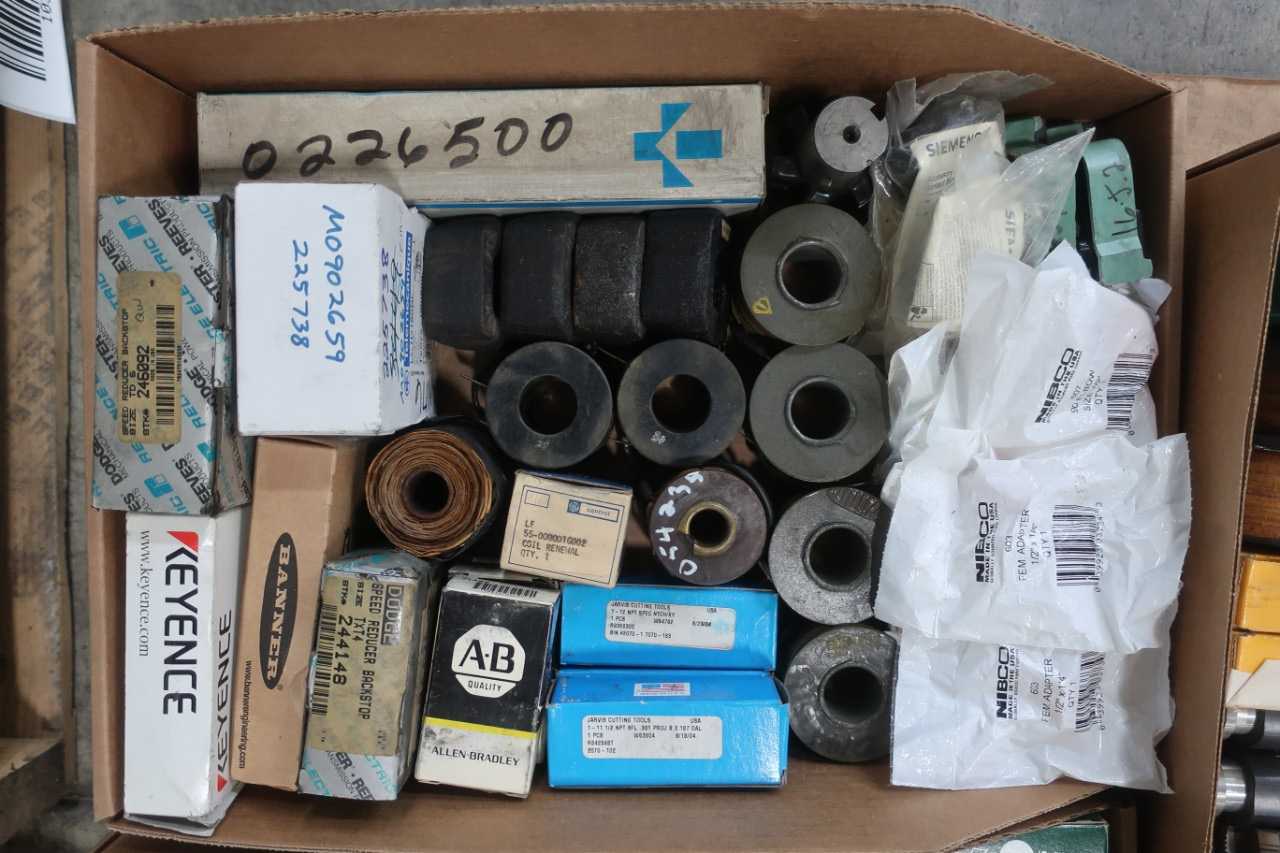 3 PALLETS OF ASSORTED ELECTRICAL AND MIXED MRO - ELECTRICAL COMPONENTS