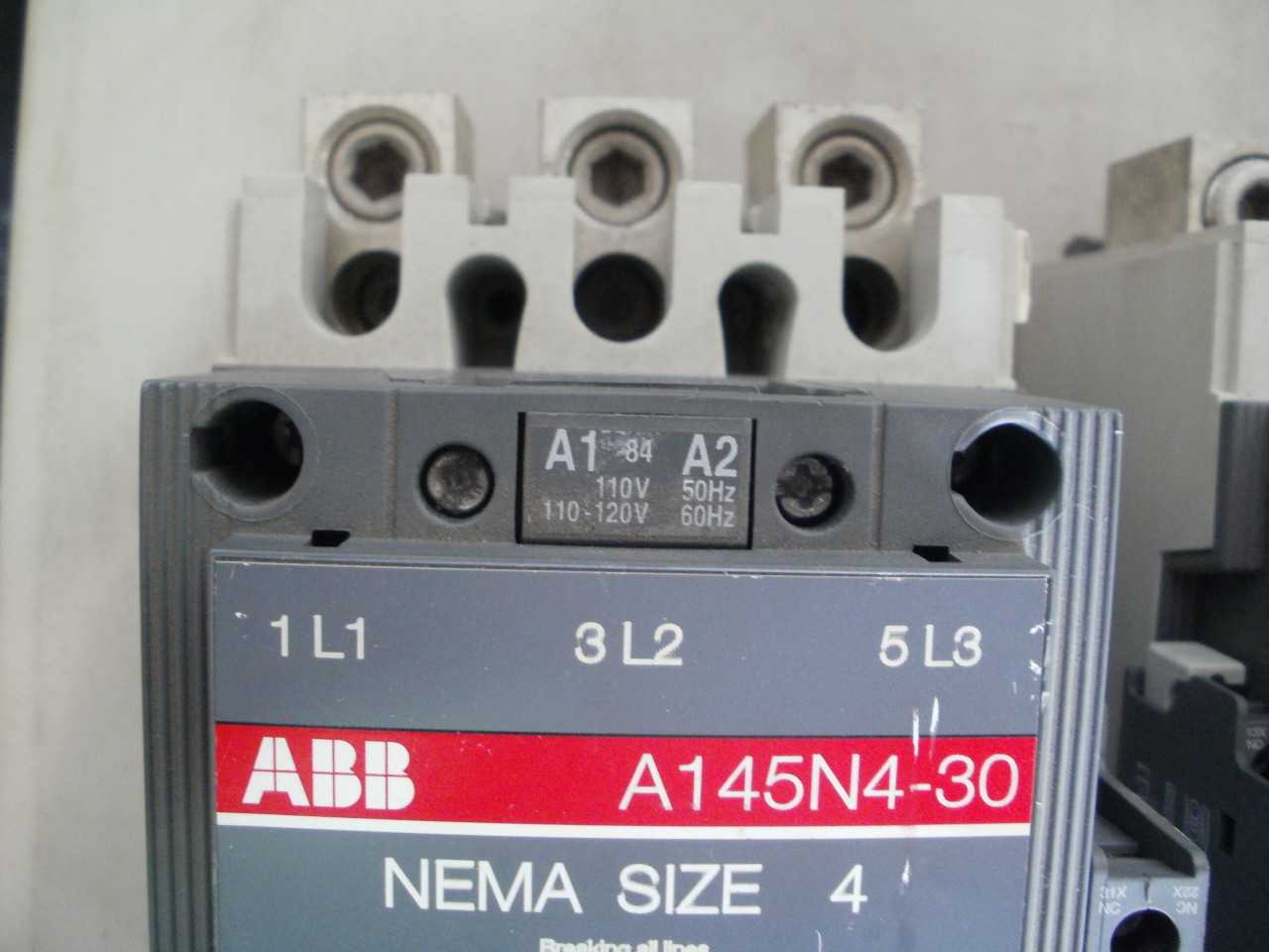 ABB - NEMA SIZE 4 CONTACTORS ( QTY. 3 ) - CONTACTORS