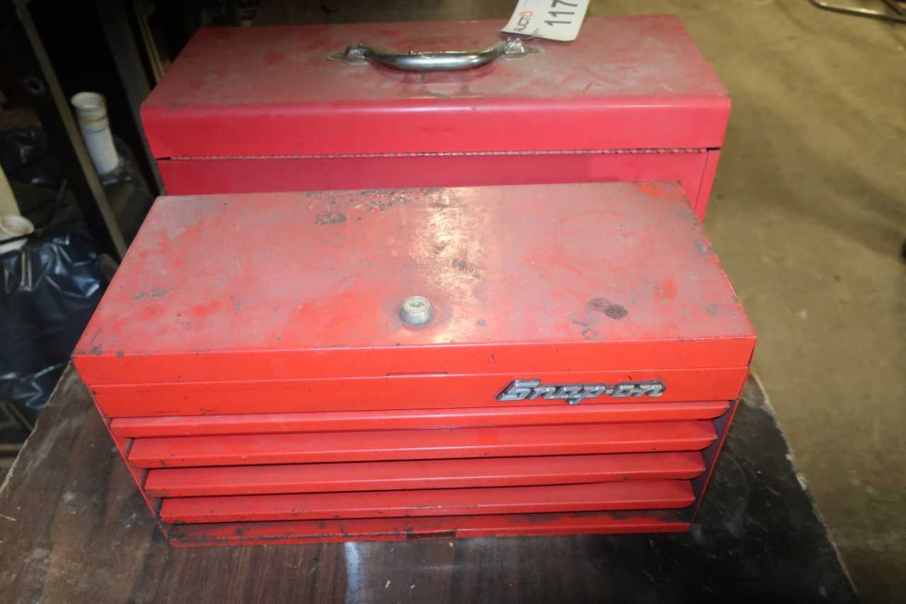 LOT OF 2 ASSORTED TOOL BOXES - TOOL STORAGE