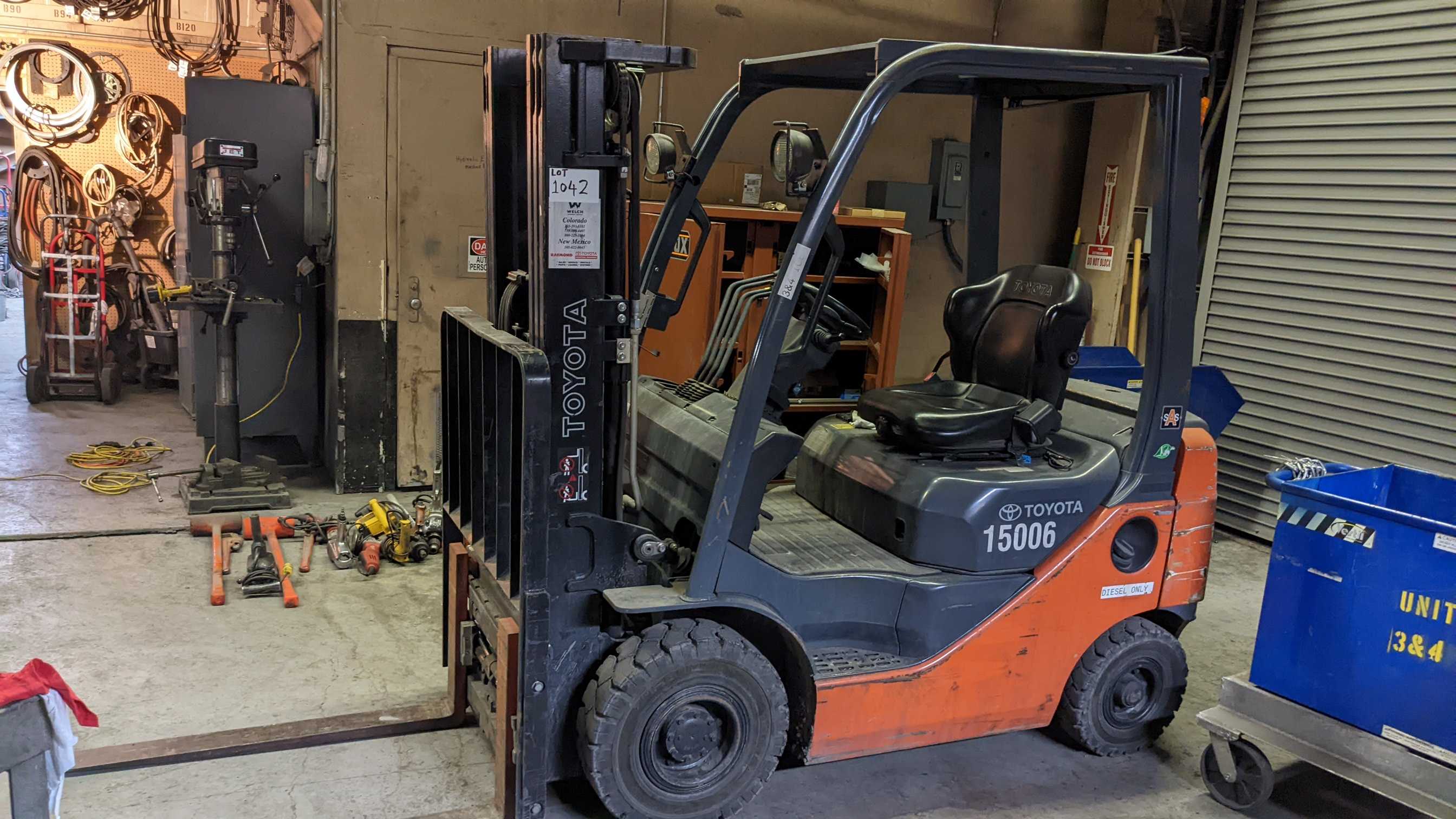2011 TOYOTA FORKLIFT 8FDU15 - FORKLIFTS