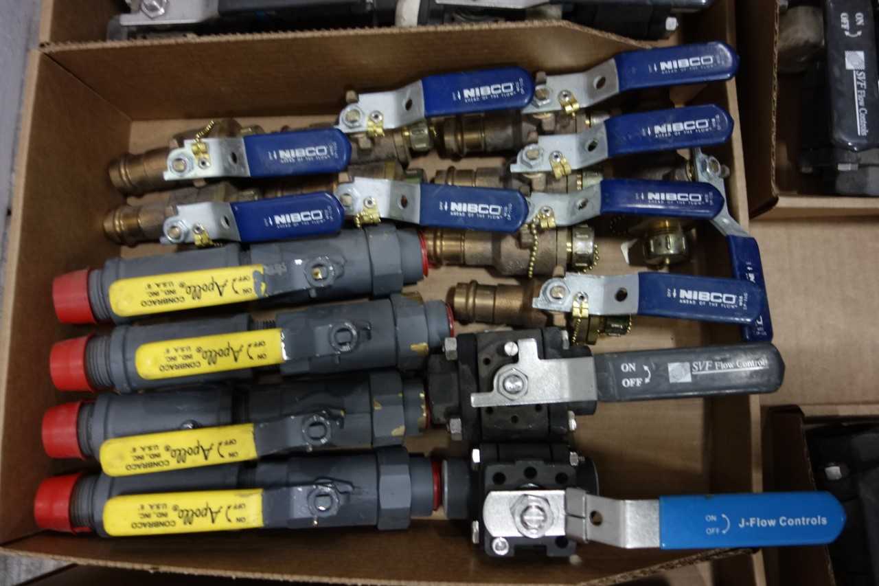 1 PALLET OF ASSORTED BALL VALVES - BALL VALVE