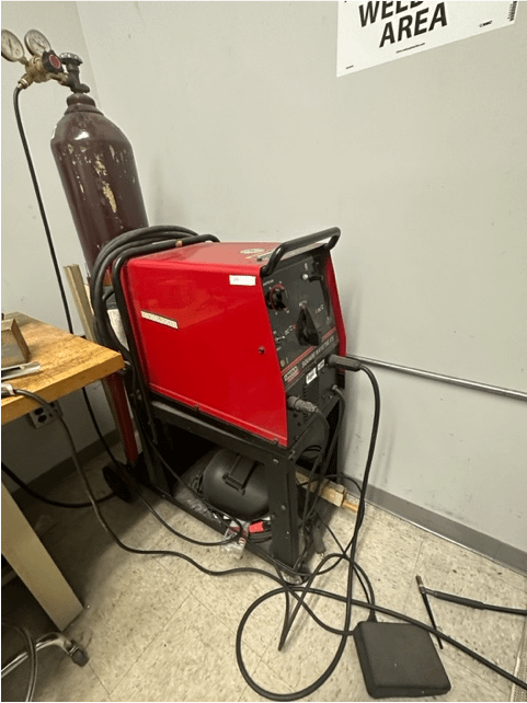 LINCOLN ELECTRIC SQUARE WAVE TIG 175 W/TANK & CART - TIG WELDERS