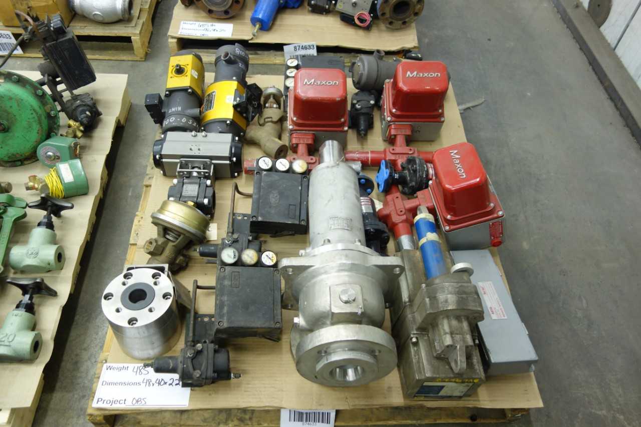 4 PALLETS OF ASSORTED VALVES AND PARTS - VALVES