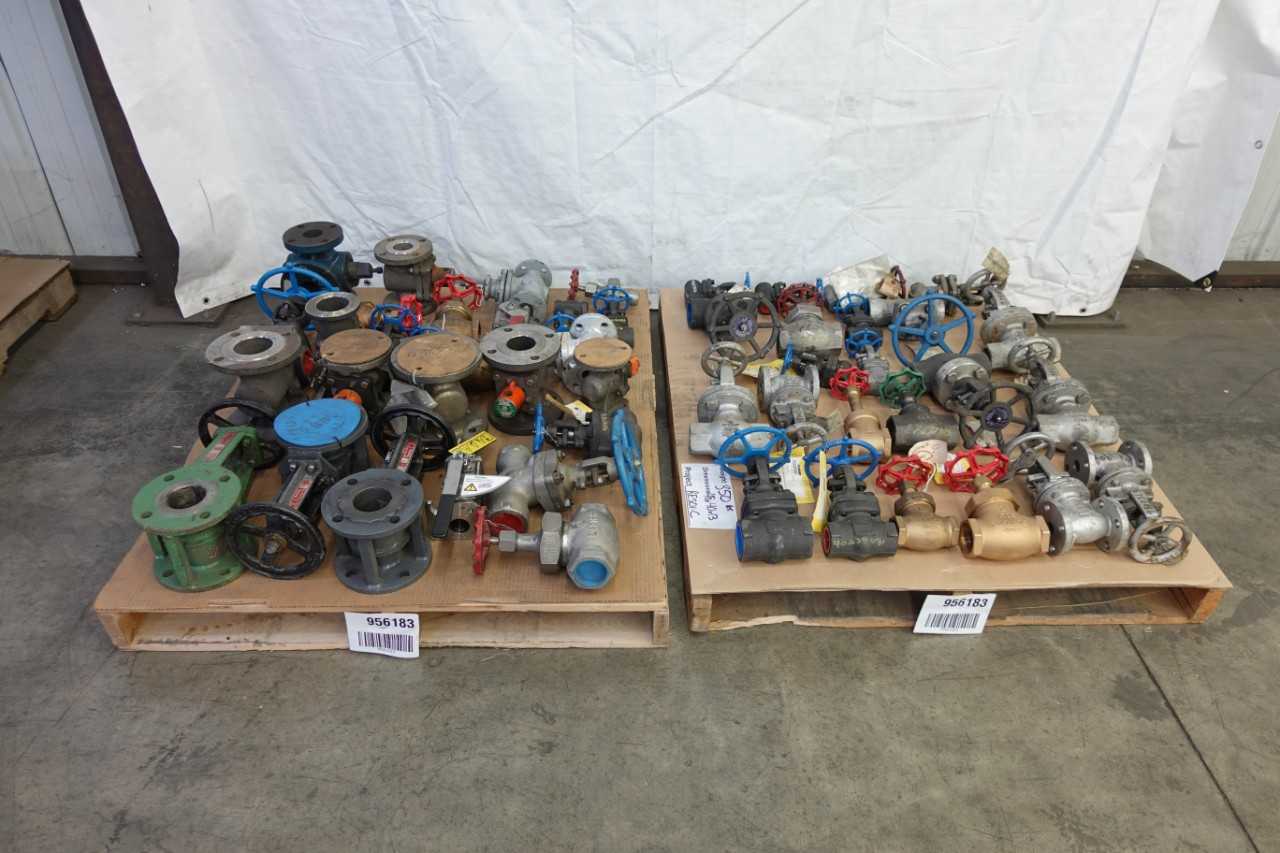 2 PALLETS OF ASSORTED MANUAL VALVES - VALVES