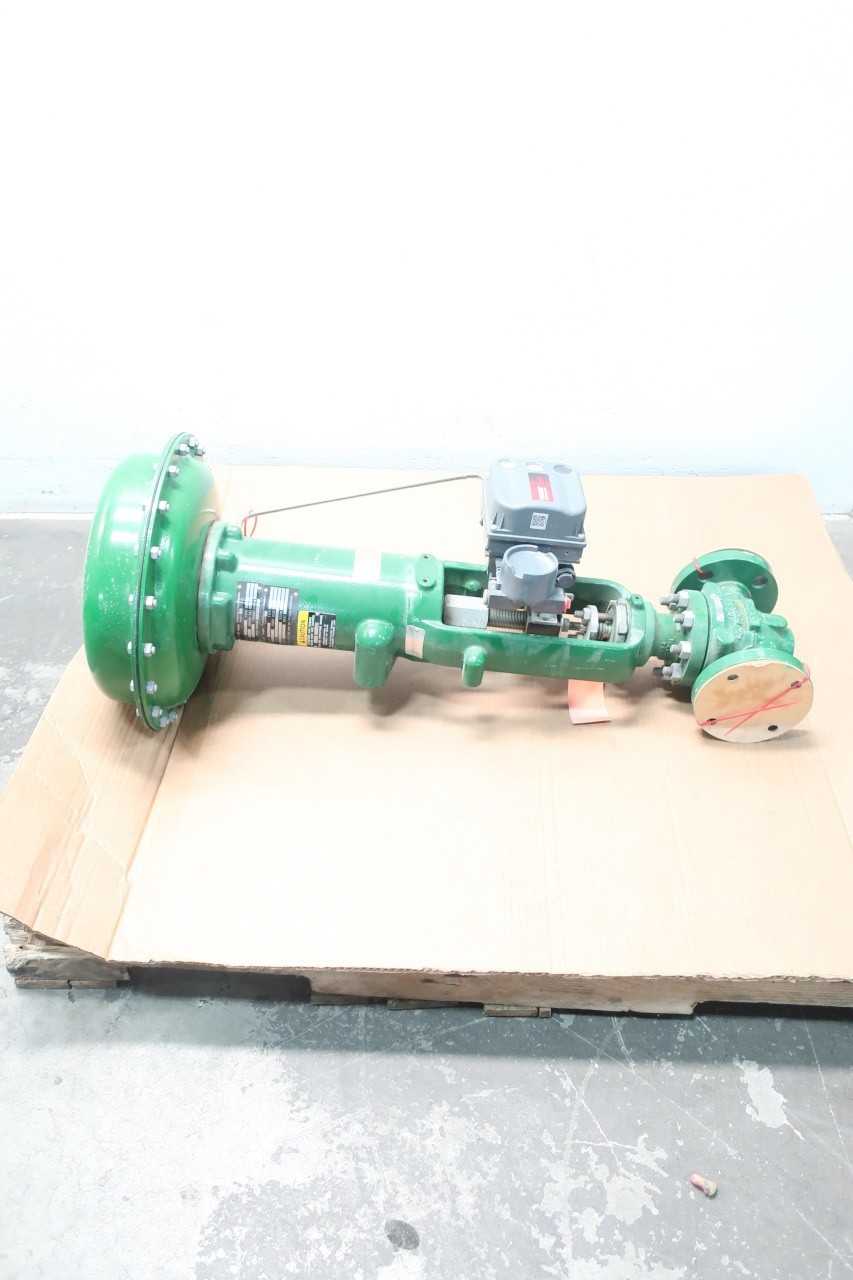 FISHER TYPE ES PNEUMATIC TYPE 667 300 STEEL FLANGED DVC6200 1-1/2IN CONTROL VALVE - CONTROL VALVE