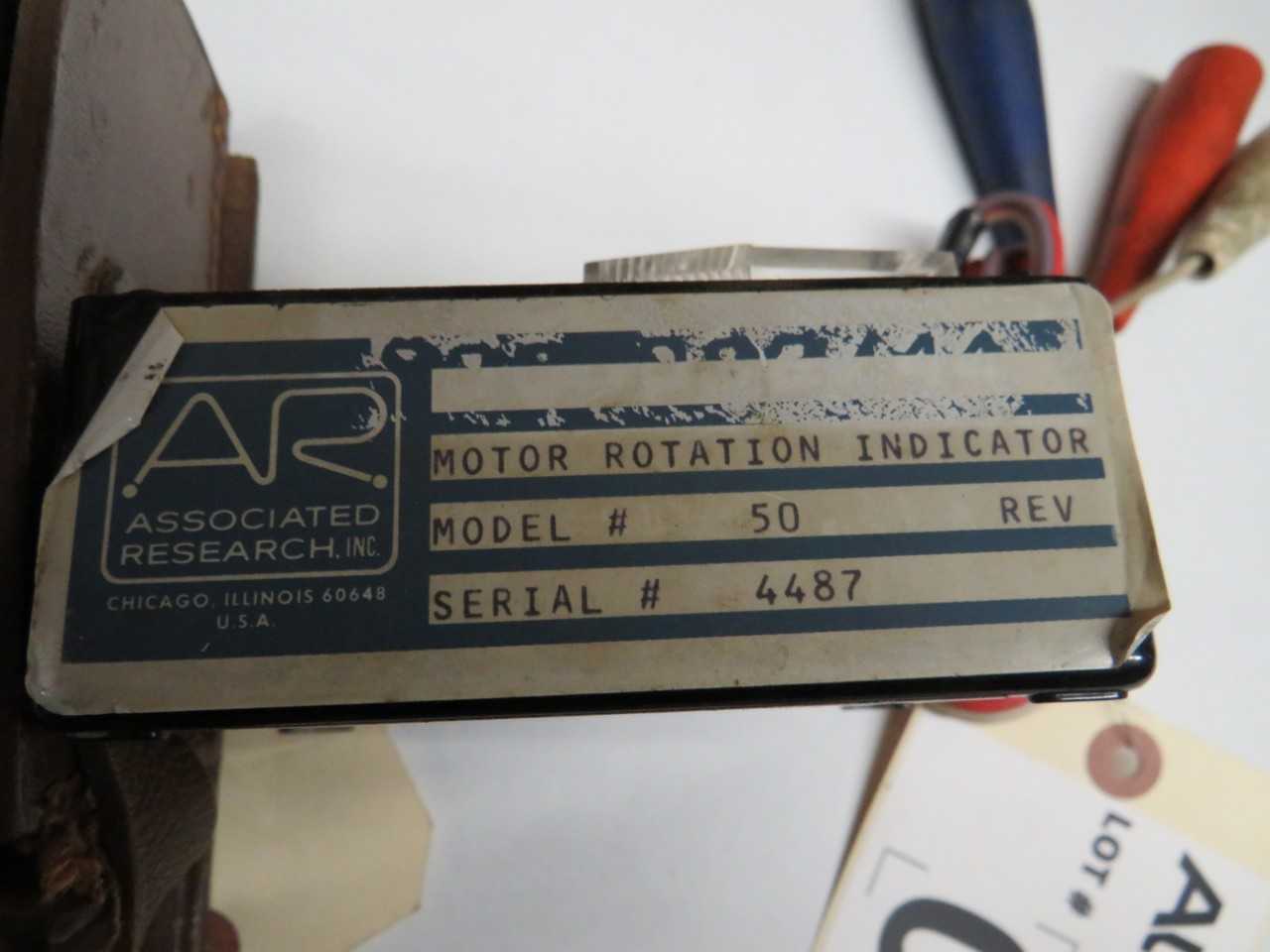 MOTOR ROTATION INDICATOR MODEL 50 & ANTI STATIC WIRE CONTINUITY TESTER MODEL CT1 - ELECTRIC POWER TOOLS
